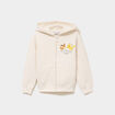 Sweat zipp&eacute; &agrave; capuche Pok&eacute;mon ivoire fille