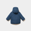 Parka &agrave; capuche doubl&eacute;e bleu gris b&eacute;b&eacute; gar&ccedil;on