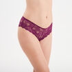 Shorty en dentelle rouge femme