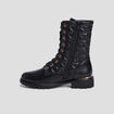 Bottines matelassées noir femme