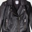 Veste courte biker simili cuir noir fille