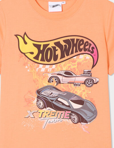 T-shirt manches courtes Hot Wheels orange foncé garçon