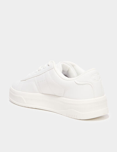 Tennis basses &agrave; lacets Champion TL23 blanc femme