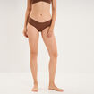 Shorty microfibre sans coutures marron femme
