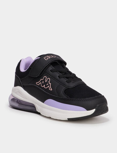 Baskets running &agrave; scratchs Kappa multicolore fille