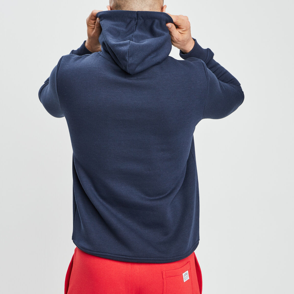 Sweat &agrave; capuche hoodie bleu marine homme