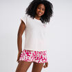 Ensemble pyjama short et t-shirt rose femme