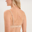 Soutien-gorge triangle bretelles fines beige femme