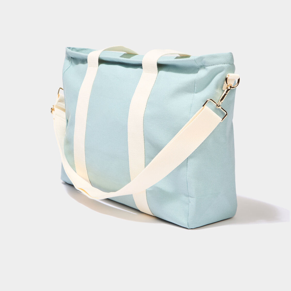 Sac cabas avec bandoulière vert pastel femme