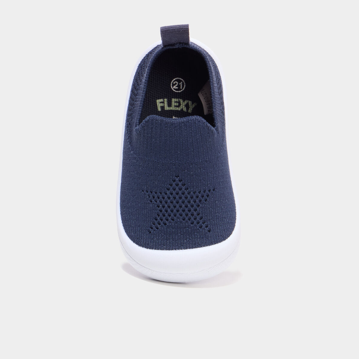 Baskets bout renforc&eacute; &agrave; semelle souple bleu marine b&eacute;b&eacute; gar&ccedil;on