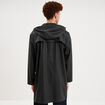 Parka imperm&eacute;able coupe-vent &agrave; capuche noir homme