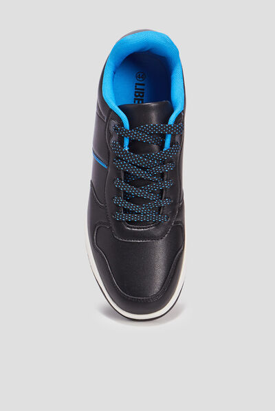 Tennis à lacets Liberto noir homme