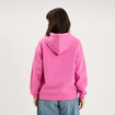 Sweat zipp&eacute; &agrave; capuche rose fushia femme