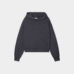 Sweat &agrave; capuche hoodie coton gris fonc&eacute; femme