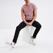 T-shirt col tunisien manches courtes parme homme
