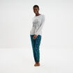Ensemble pyjama legging et t-shirt gris clair femme