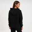 Sweat hoodie molleton &agrave; capuche noir femme