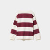 T-shirt col rond manches longues coton bordeaux gar&ccedil;on