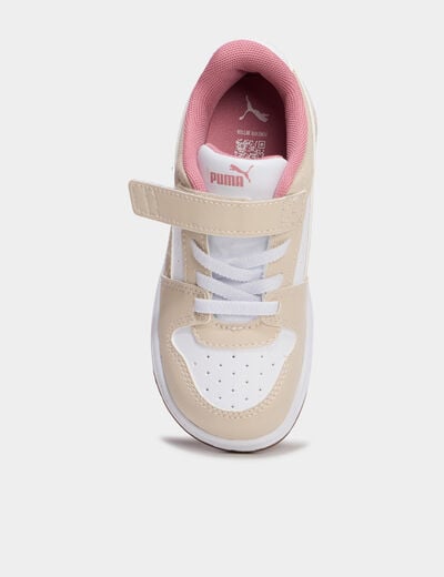 Baskets &agrave; scratchs Puma Rebound Slam sable fille