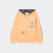 Sweat zipp&eacute; &agrave; capuche Pok&eacute;mon Pikachu rose saumon gar&ccedil;on