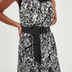 Ceinture tressée noir femme