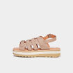 Sandales plateformes en cuir Kickers sable femme