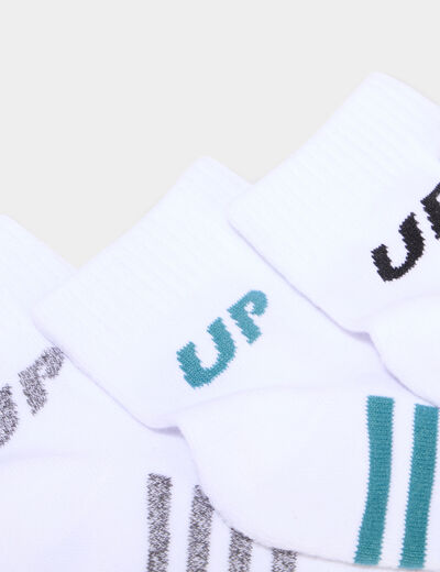 Lot 5 paires socquettes blanc homme