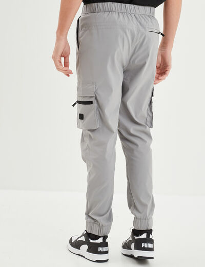 Pantalon cargo avec boucle gris homme