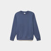 Sweat molleton col rond bleu lavande homme