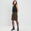 Blouse plumetis habillée sans manches noir femme