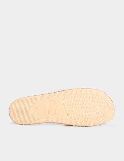 Mules semelles cordes multicolore femme