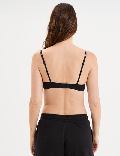 Soutien-gorge triangle paddé noir femme