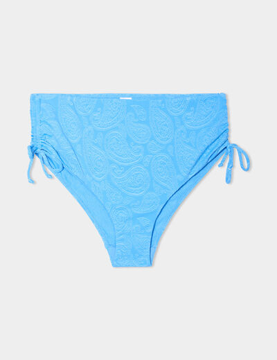 Bas de maillot de bain bleu femme grande taille
