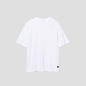 T-shirt oversize manches courtes Liberto blanc homme