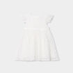 Robe cérémonie en dentelle blanc bébé fille