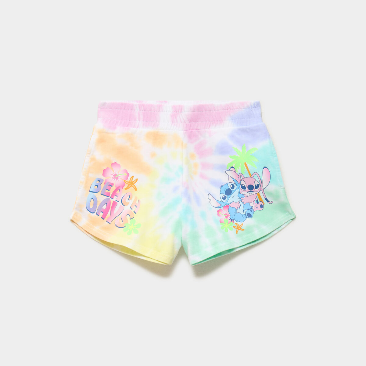 Short coton Stitch multicolore fille