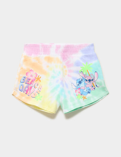 Short coton Stitch multicolore fille