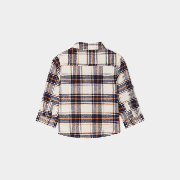 chemise manches longues coton creeks ecru bebeg Chemise manches longues coton Creeks ecru bébé garçon