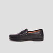 Mocassins en cuir noir homme