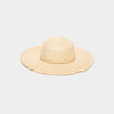 Chapeau de paille à sequins sable femme