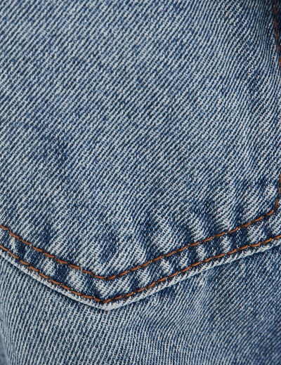 Jeans regular patchs coton Creeks denim double stone garçon