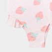 Maillot de bain une pièce rose clair bébé fille
