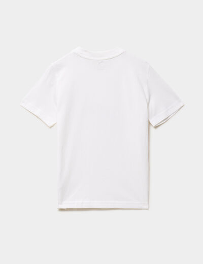 T-shirt manches courtes coton Puma blanc fille