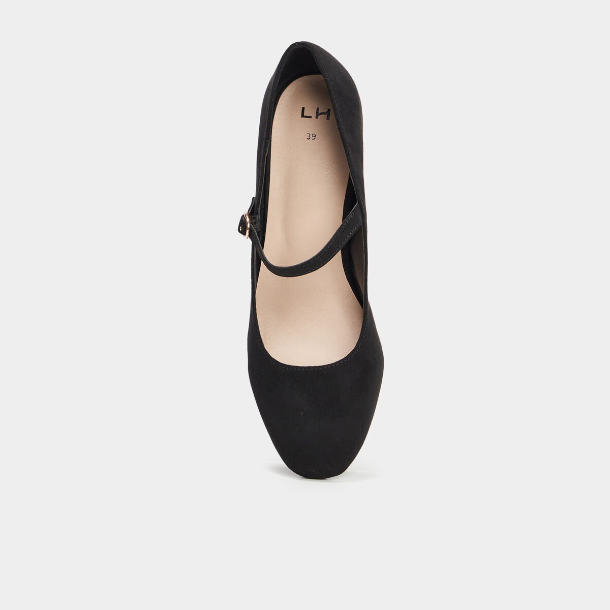 Escarpins &agrave; bride talons carr&eacute;s noir femme