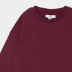 Sweat col rond manches longues bordeaux fille