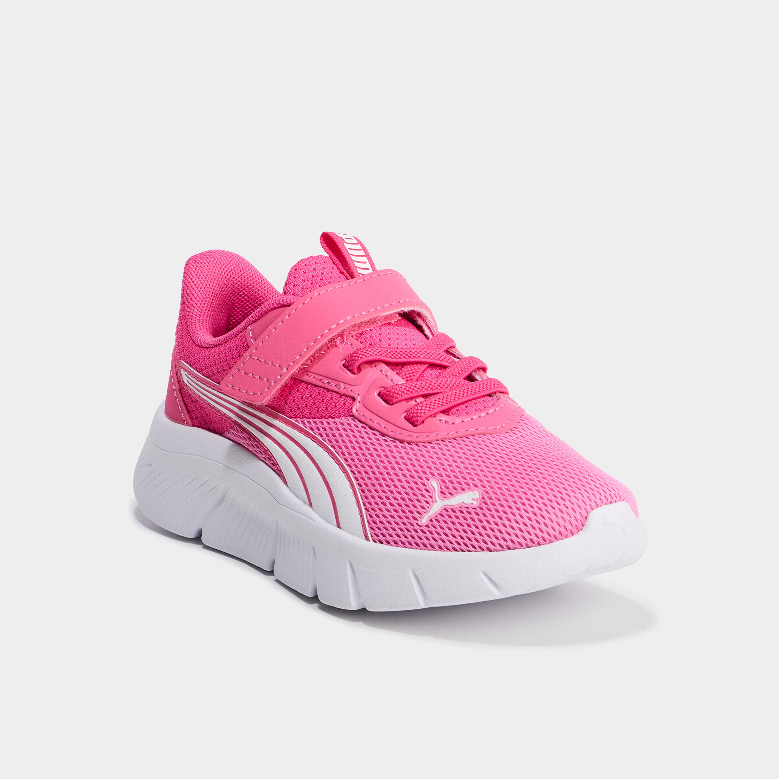 Baskets running scratchs Puma Flexfocus rose fluo fille