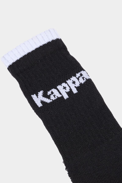 Lot 3 paires chaussettes sport Kappa noir gar&ccedil;on