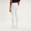 Legging grossesse en coton blanc femme maternit&eacute;