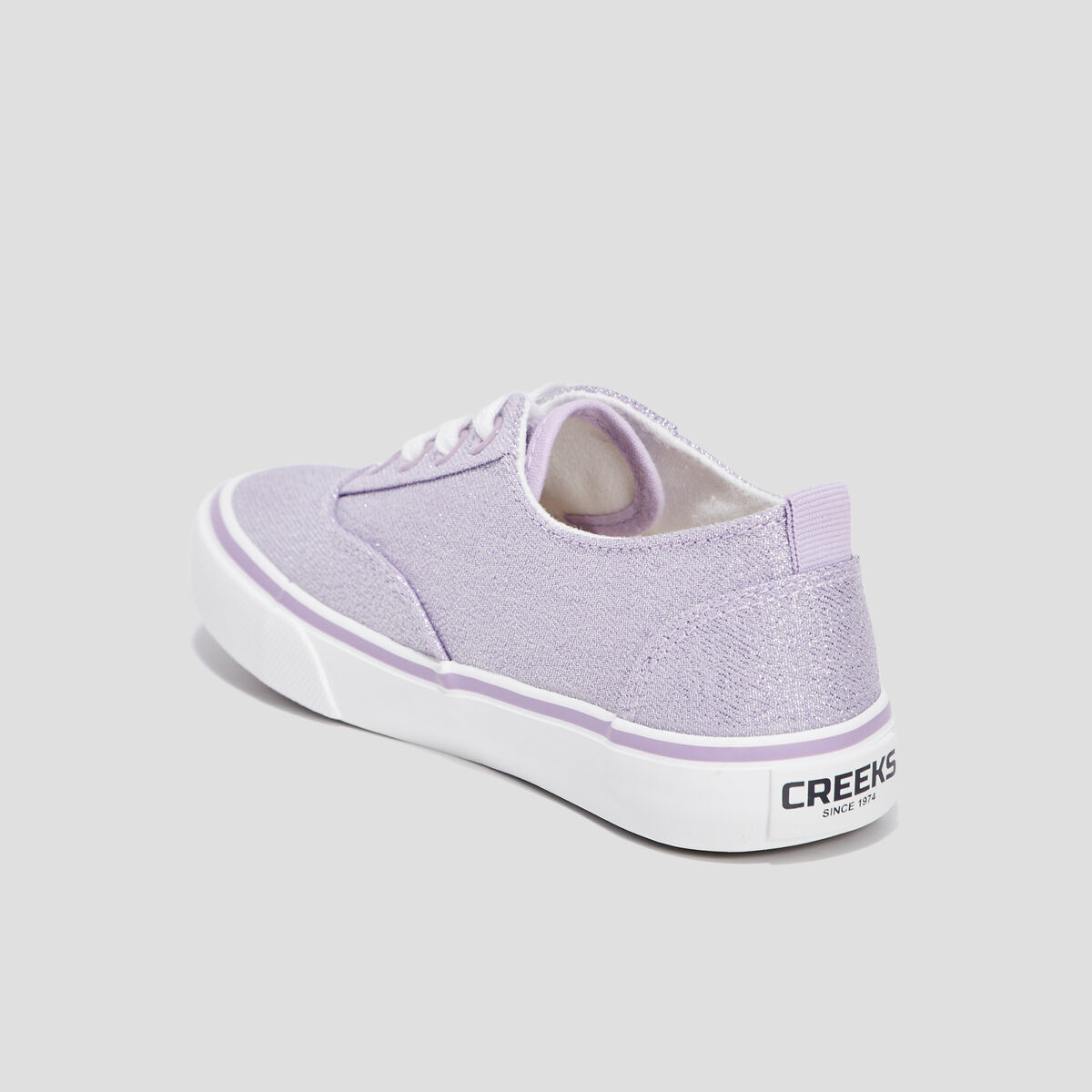 Tennis en toile à lacets Creeks violet fille