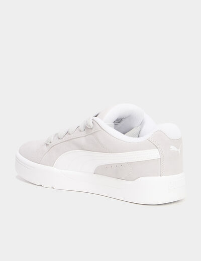 Tennis basses &agrave; lacets Puma gris homme